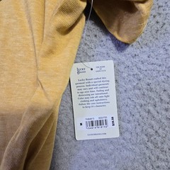 Lucky Brand ACDC Shirt Mens Medium Yellow Metal Fly On The Wall Music Rock NWT