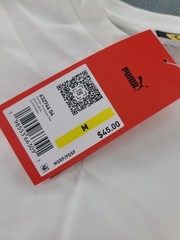 PUMA Scuderia Ferrari F1 Racing Graphic White T-Shirt Men’s Size Medium NWT