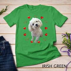 Maltese Dog Lover Puppy Owner Maltipoo Mix Fans Hearts Gift Unisex T-shirt