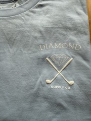 Diamond Supply Co Golf Classic Tee Light Blue Embroidered Men’s Large Skate