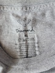 Diamond Supply Co. Men’s Gray Graphic Logo Crew Neck Short Sleeve Tee Size XL