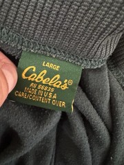 Vintage Cabela’s Men’s Size L 1/4 Zip Base Layer Pullover