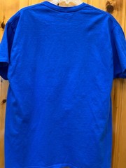 DOBRE TEE SHIRT, MENS SIZE L, BLUE, 100% COTTON, LOGO FRONT, MINT, NEVER WORN