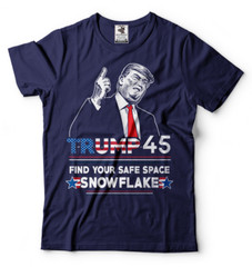 Donald Trump Find Your Safe Space Snowflake 2024 President Election Funny shirts