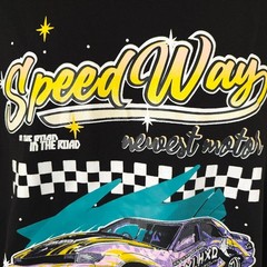 Speedway Racing T Shirt Mens Size Large Black TRXLHXD Retro