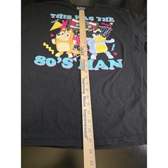Bluey Bandit Shirt Adult XL Black This Was The 80’s Man Retro Graphic T-Shirt