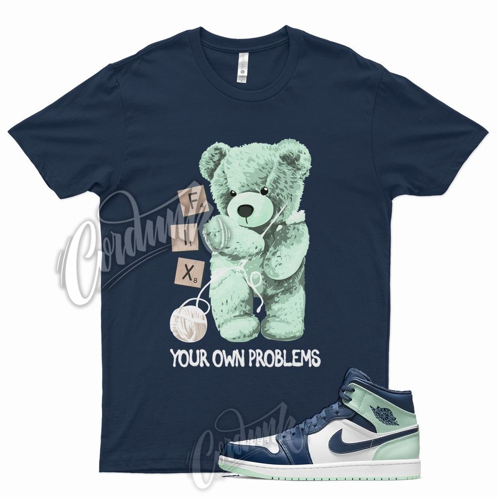 Navy FIX T Shirt for J1 1 Mystic Blue Mint Foam 6 Tropical Twist Low Mid 5