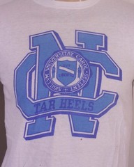 vintage 60s RARE Hanes Tag North Carolina Tar Heels T-Shirt USA NCAA sz M