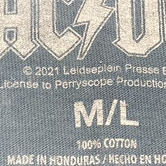 AC/DC Tie Dye T Shirt For Those About To Rock World 2021 Tour Blue Men’s M/L