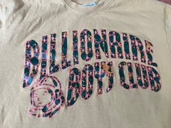 Billionaire Boys Club BBC Arch Logo Shirt Mens Medium Tan Beige Astronaut
