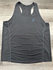 Mens XL Neleus Dry Fit Muscle Stringer Tank Top Gym Workout Exercise Gray