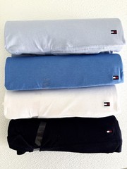 Tommy Hilfiger Men T-Shirts Tees 4 Pack M L XL Cotton Crew Neck Blue Black White