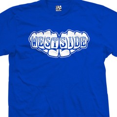 WEST SIDE Fists Shirt | Knuckle Tattoo Left Coast | Mens Tee