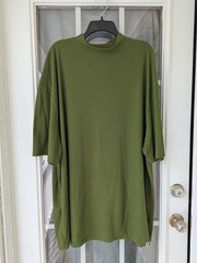 Stacy Adams 4X Shirt Olive Green Ribbed Knit Premium Soft Rayon Blend 4XL tall