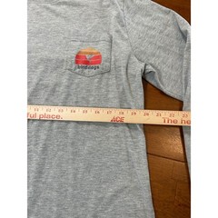 Birddogs Long Sleeve T-Shirt Mens Large Gray Pocket Sunset Graphic Tee