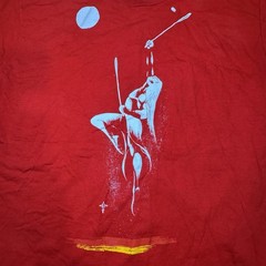 Vintage Tiger 1988 Native American Mens TShirt Red Stickball Woman Moon Sz XL