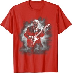 Donald Trump Playing Electric Rock Guitar T-Shirt