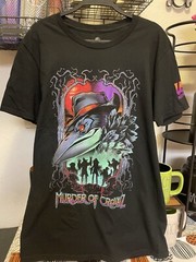 Universal Studios Hollywood HHN 2024 Murder Of Crowz Pass Member T-Shirt. Large