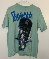 Men’s Brooklyn Mint Tag T-shirt (holes) Notorious B.I.G. It Was All A Dream sz L