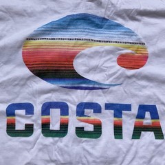 Costa Del Mar Men’s T-Shirt Short Sleeves In White Size M