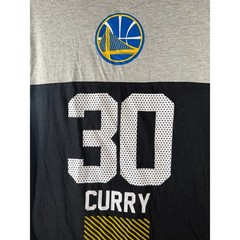 NBA Golden State Warriors Colorblock Graphic T-Shirt Gray Black Mens Medium