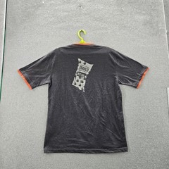 Taco Bell Men Shirt L Charcoal Diablo Sauce Logo Short Sleeve Ringer