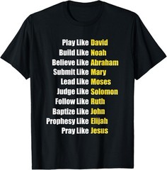 Heroes Of The Bible Faith Christian Gifts Biblical Figures T-Shirt