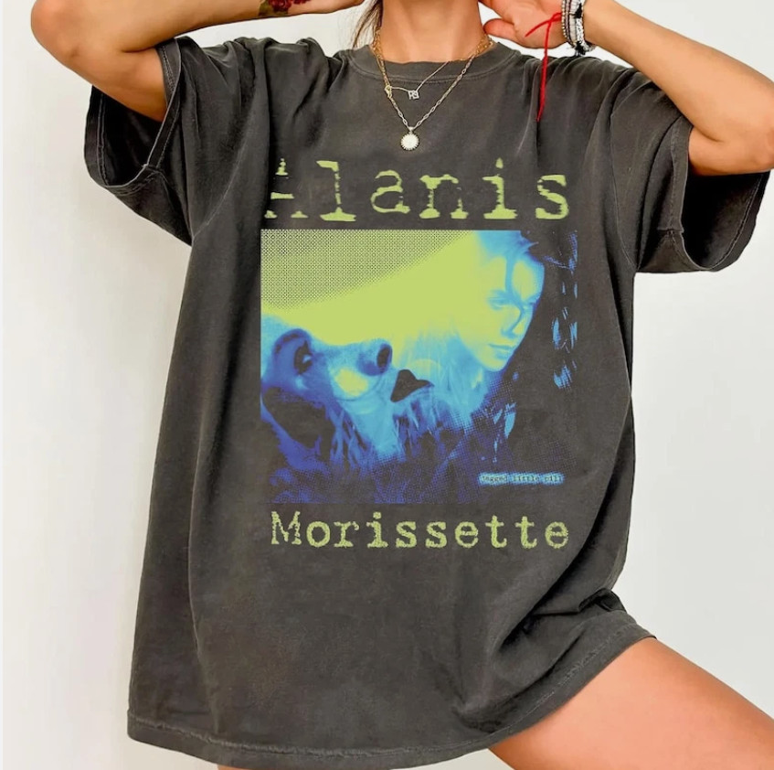 Vintage Alanis Morissette T-Shirt – 90s Rock Concert Merch