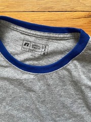 NWT Russell Athletic Men Dri Power UPF30+ Performance T-shirt Up L Large Gray