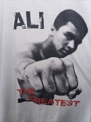 MUHAMMAD ALI shirt, THE GREATEST BOXING, Size L, Enjoy FAST Same Day Ship RARE