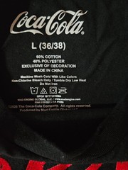 Men’s Black Coca Cola “Best Pop Ever” T Shirt US Size L 36/38/ Men’s T Shirt