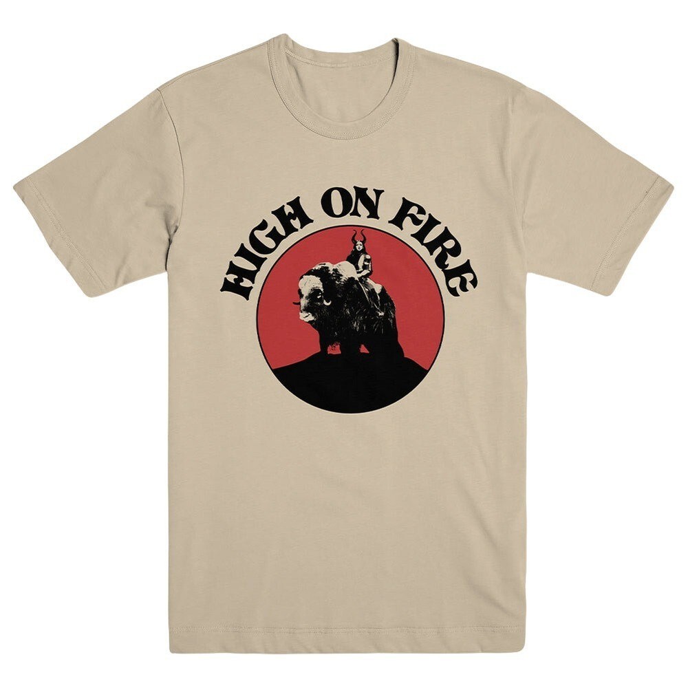 Collection HIGH ON FIRE Musk Ox Rider Tee Shirt Sand All Size KK207