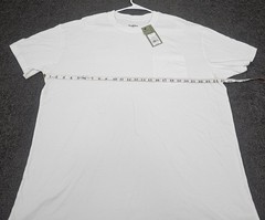 Men’s Crew Neck T Shirt XL White “Pack of 2” Pocket Relaxed Fit Goodfellow Co