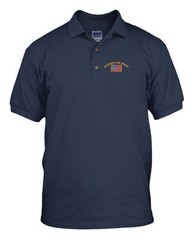 RETIRED AIR FORCE MILITARY Embroidery Embroidered Golf Polo Shirt
