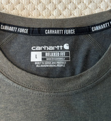 Carhartt Force Relaxed Fit Men’s Short Sleeve Crew Neck Tee Basil Heather Sz L