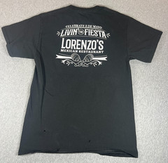 Lorenzo’s Mexican Restaurant T-Shirt Mens L Port & Company PC61 Chingon Fiesta