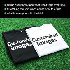 Custom Father’s Day T‑Shirt for Dad Personalized Kid Name Photo Gift