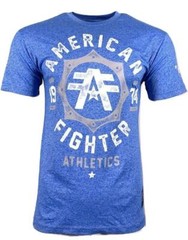 AMERICAN FIGHTER NORTH CAROLINA MARBLE Men’s T-Shirt Blue *