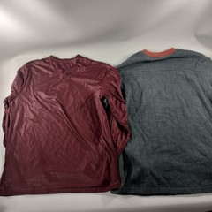 Lot of 10 Henley Crew Neck Pull Over Long Sleeve T-shirts Mens Size M/L/XL