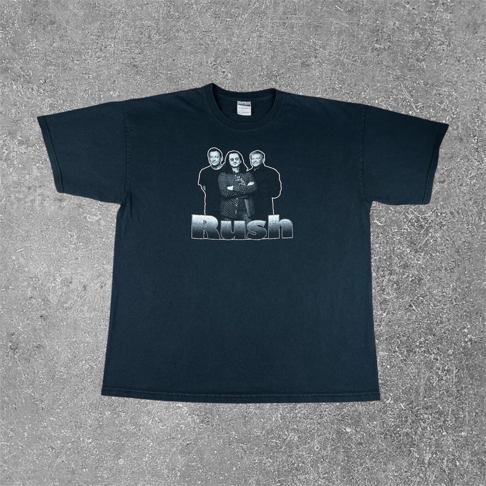 Rush Band T Shirt Mens XL Black Double Sided Graphic Rock Roll the Bones