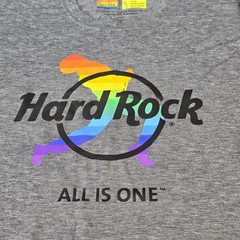 Hard Rock Cafe New York Shirt Mens Large Gray Rainbow Pride Mercury Graphic Tee
