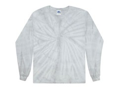 Tie Dye T-Shirts Long Sleeve Plain Colors Adult & Kids 100% Cotton Multi-Color