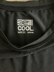 32 Degrees Cool Black Short Sleeve Athletic T Shirt Lightweight Mens Medium