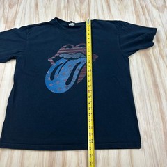 Vintage 2005 The Rolling Stones Black Shirt Rockware Size Medium Tongue