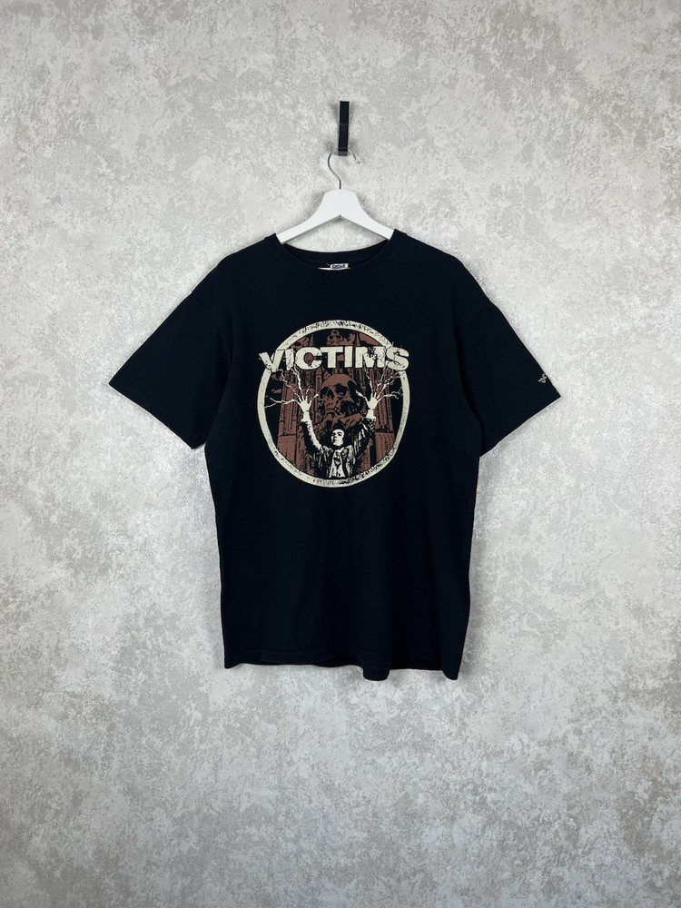 Vintage Victims Band T-Shirt Size L Deathwish Inc Hardcore Punk Anvil Tag