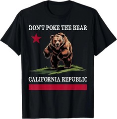 New Apparel Don’t Poke The Bear California Republic Design T-Shirt S -5XL