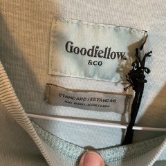 Men’s Crewneck Long Sleeve T-Shirt – Goodfellow & Co Light Aqua Blue Size Medium