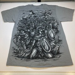 NEW GunFighter Wear Spartan Warrior Battle Art T Shirt Mens L Come & Take Them