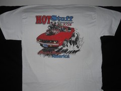 NEW “HOT STUFF” CAMARO DESIGN : “DTG” PRINT On 100% COTTON WHITE T-SHIRT 2XX