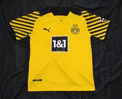 T Shirt Football Borussia Dortmund 2021-2022 Puma Yellow Black Small Haaland 9